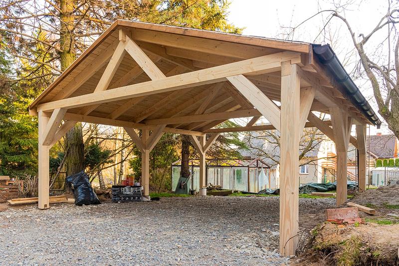 Aranżacja przestrzeni pod wiatą