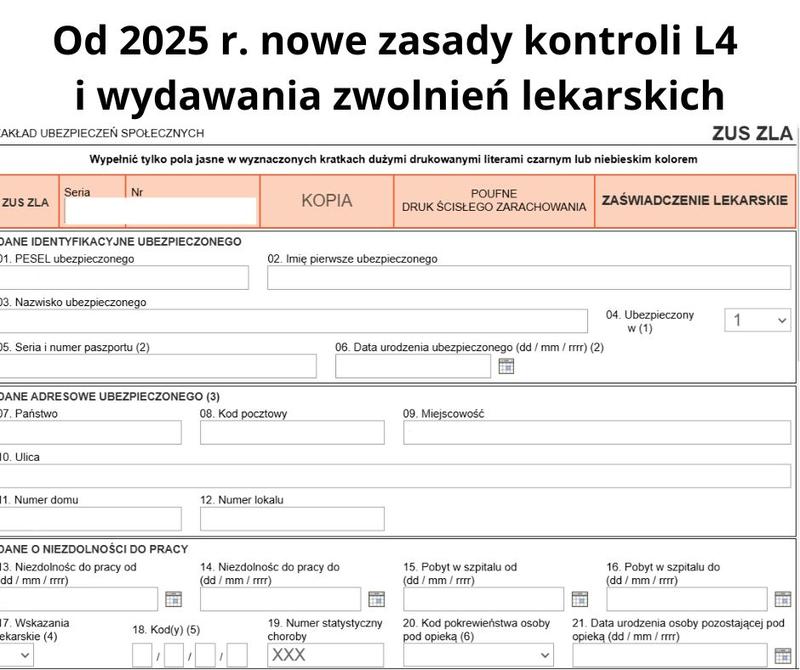 Przepisy dotyczące zwolnienia lekarskiego