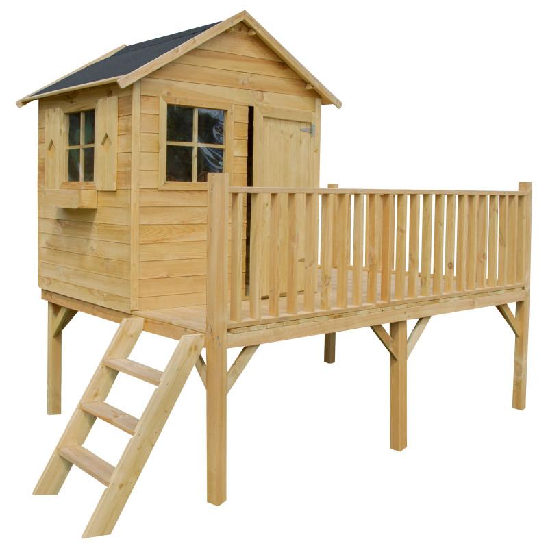 Drewniany domek dla dzieci