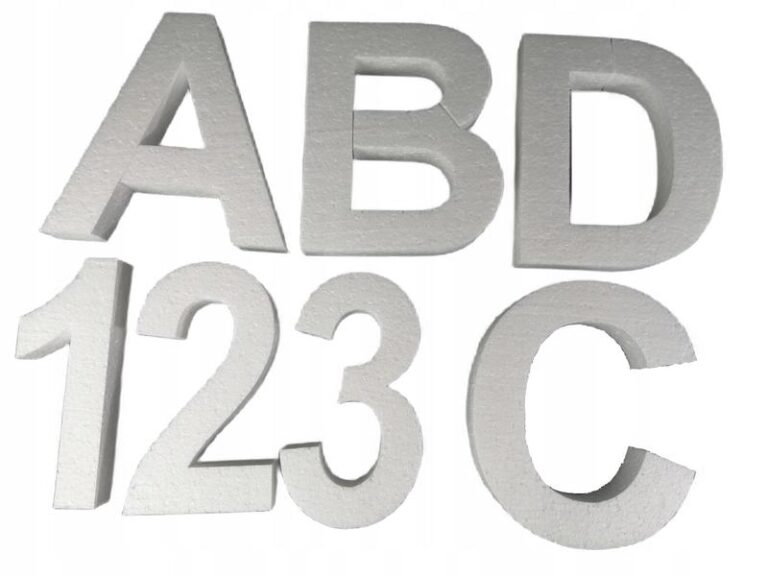 Twórz efektowne litery 3D ze styropianu w kilku prostych krokach